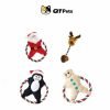 214B9008-2328-47DA-9BEC-3BFD9212211D QT Pets Plush Christmas Series Squeaker Rope Dog Toy