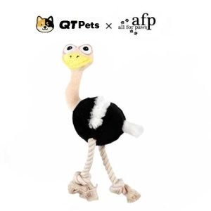 AFP Plush Ostrich Rope Dog Toy AFP Plush Ostrich Rope Dog Toy