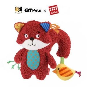 GiGwi Plush Naughty Fox Crinkle Squeaker Dog Toy GiGwi - the Plush Naughty Fox Crinkle Squeaker Dog Toy