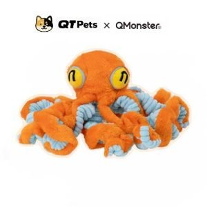 QMonster Plush Big Octopus Squeaker Dog Toy