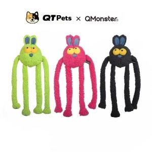 QMonster Plush Swinging Rabbit Squeaker Dog Toy QMonster Plush Swinging Rabbit Squeaker Dog Toy