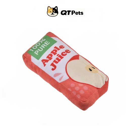 QT Pets Plush Juice Squeaker Dog Toy