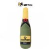 QT Pets Plush Champagne Squeaker Dog Toy QT Pets Plush Classic Wine Bottle Squeaker Dog Toy
