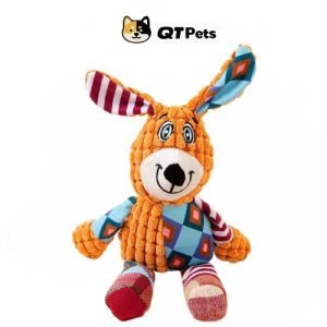 QT Pets Plush Colorful Dog Crinkle Squeaker Dog Toy QT Pets Plush Colorful Dog Crinkle Squeaker Dog Toy