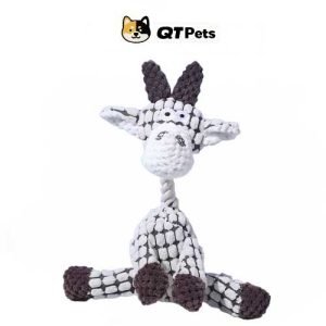QT Pets Plush Goat Squeaker Dog Toy QT Pets Plush Sitting Goat Squeaker Dog Toy