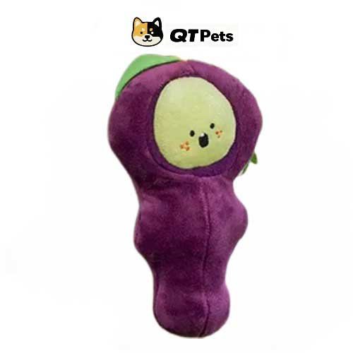 QT Pets Plush Grape Squeaker Puzzle Dog Toy QT Pets Plush Grape Squeaker Puzzle Dog Toy
