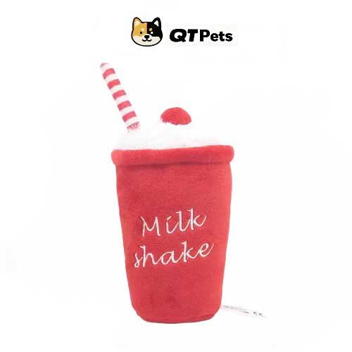 QT Pets Plush Milkshake Squeaker Dog Toy QT Pets Plush Milkshake Squeaker Dog Toy