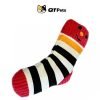 QT Pets Plush Red Stripes Sock Squeaker Puzzle Dog Toy QT Pets Plush Colorful Socks Squeaker Puzzle Dog Toy