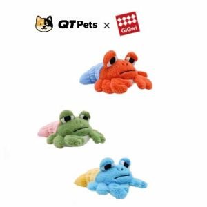132F8924-A4BD-4F3D-A8FF-00D7B65753C4 GiGwi Plush Colorful Hermit Crab Squeaker Dog Toy