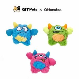 15AE0E6C-EA5A-4224-8482-F11184B95DB5 QMonster Plush Q Treasure Squeaker Dog Toy