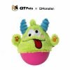QMonster Plush Tumbler Little Monster Squeaker Dog Toy