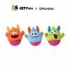 QMonster Plush Tumbler Little Monster Squeaker Dog Toy
