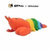 6482618B-2685-436F-8550-A44416B6DA66 QMonster Rainbow Ocean Squeaker Dog Toy