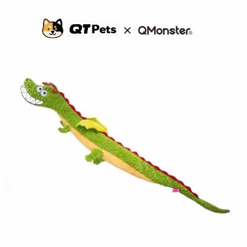 QMonster Sound Paper Dragon Crinkle Dog Toy