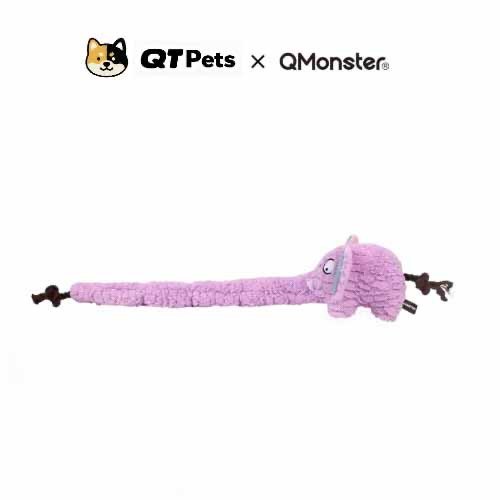 7F2D6B49-E2F2-4FD7-A344-5D2D6EEB1BAB QMonster Plush Long-Nosed Elephant Puzzle rope Dog Toy