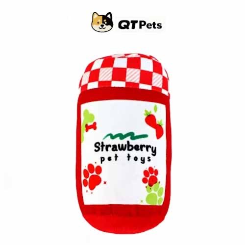 8F143A96-9B5D-4E9C-BC47-0EB9E321692D QT Pets Strawberry Jam Dog Toy