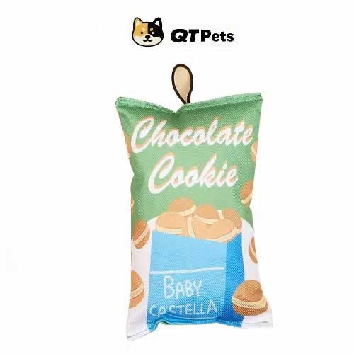 QT Pets Chips Crinkle Squeaker Dog Toy