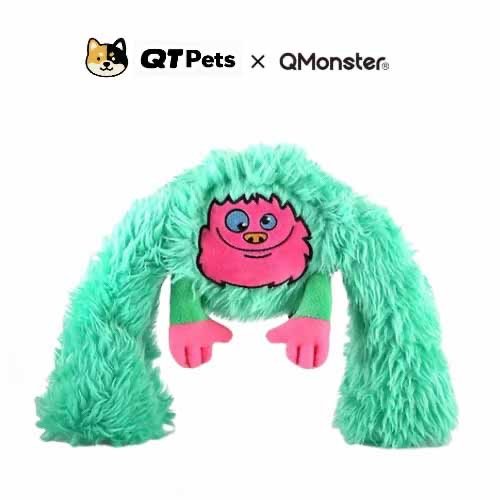 B35FA070-A3DD-4AF4-86AD-9ED09B6B3487 QMonster Plush Long-Legged Snow Monster Squeaker Dog Toy
