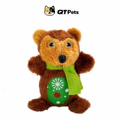 C0061596-23B8-4894-900E-F21364F97915 QT Pets Plush Christmas Series Squeaker Dog Toy