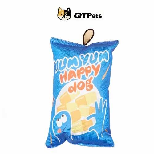 QT Pets Chips Crinkle Squeaker Dog Toy