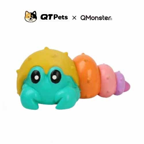 D732934E-E3DF-43DB-9BC9-BDC387245A88 QMonster Rainbow Ocean Squeaker Dog Toy