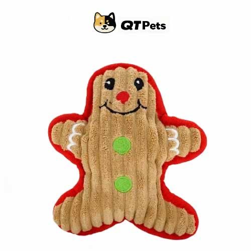 D8732BDC-B99A-4B30-A391-190358DF860B QT Pets Plush Christmas Series Squeaker Dog Toy