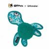 QMonster Rubber Turtle Puzzle Dog Toy