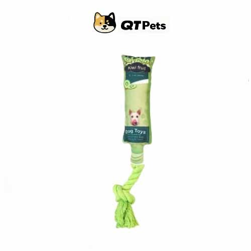 QT Pets Fruit Jam Squeaker Rope Dog Toy
