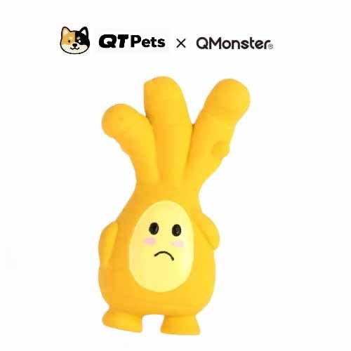 QMonster Scallion Ginger Garlic Family Squeaker Dog Toys