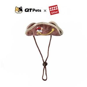 GiGwi Plush Pirate Hat Crinkle Dog Toy