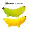 QMonster Fruit Family Squeaker Rubber Dog Toy QMonster Banana Dog Squeaker Dog Toy