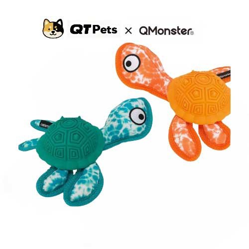 QMonster Rubber Turtle Puzzle Dog Toy