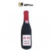 QT Pets Plush Red Wine Squeaker Dog Toy QT Pets Plush Classic Wine Bottle Squeaker Dog Toy